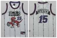 Toronto Raptors #15 Vince Carter White Throwback Youth Stitched NBA Jersey