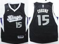 Revolution 30 Sacramento Kings -15 DeMarcus Cousins Black Stitched NBA Jersey