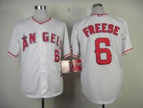 Los Angeles Angels of Anaheim -6 David Freese White Cool Base Stitched MLB Jersey
