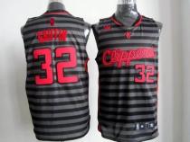 Los Angeles Clippers -32 Blake Griffin Black Grey Groove Stitched NBA Jersey