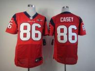 Nike Houston Texans #86 James Casey Red Alternate With 10th Patch Men's Stitched NFL Elite Jersey