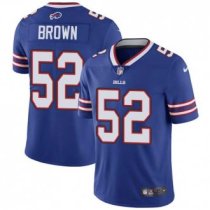 Nike Bills -52 Preston Brown Royal Blue Team Color Stitched NFL Vapor Untouchable Limited Jersey