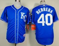 Kansas City Royals -40 Kelvin Herrera Light Blue Alternate 2 Cool Base Stitched MLB Jersey