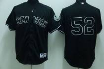 New York Yankees -52 C C Sabathia Stitched Black MLB Jersey