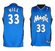 Orlando Magic -33 Grant Hill Blue Throwback Stitched NBA Jersey