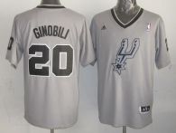 San Antonio Spurs -20 Manu Ginobili Grey 2013 Christmas Day Swingman Stitched NBA Jersey