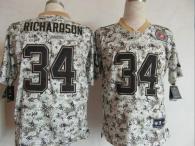 Nike Indianapolis Colts #34 Trent Richardson Camo Men's Stitched NFL Elite USMC Jersey