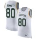 Nike Packers -80 Martellus Bennett White Stitched NFL Limited Rush Tank Top Jersey