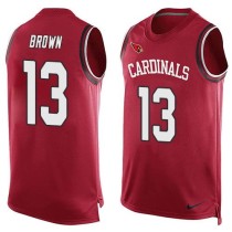Nike Arizona Cardinals -13 Jaron Brown Red Team Color Stitched NFL Limited Tank Top Jersey