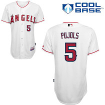 Los Angeles Angels of Anaheim -5 Albert Pujols White Cool Base Stitched MLB Jersey