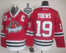 Chicago Blackhawks -19 Jonathan Toews Red Ice Hogs 2015 Stanley Cup Stitched NHL Jersey