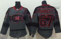 Montreal Canadiens -67 Max Pacioretty Charcoal Cross Check Fashion Stitched NHL Jersey