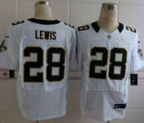 Nike New Orleans Saints -28 Keenan Lewis White NFL Elite Jersey