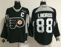 Philadelphia Flyers -88 Eric Lindros Black Practice Stitched NHL Jersey