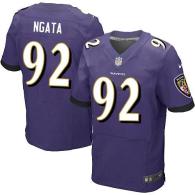 Nike Ravens -92 Haloti Ngata Purple Team Color Men's Stitched NFL New Elite Jersey
