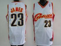 Cleveland Cavaliers -23 LeBron James Stitched White NBA Jersey