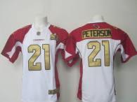 Nike Arizona Cardinals -21 Patrick Peterson White Super Bowl 50 Collection Stitched NFL Elite Jersey