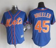 New York Mets -45 Zack Wheeler Blue Alternate Home New Cool Base Stitched MLB Jersey