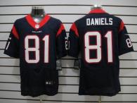 Nike Houston Texans -81 Owen Daniels Navy Blue Team Color Mens Stitched NFL Elite Jersey