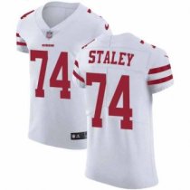Nike 49ers -74 Joe Staley White Stitched NFL Vapor Untouchable Elite Jersey