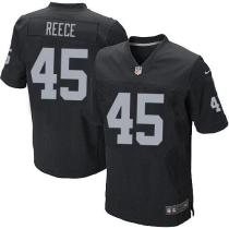 Nike Oakland Raiders #45 Marcel Reece Black Team Color Men's Stitched NFL Elite Jersey