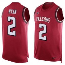 Nike Atlanta Falcons 2 Matt Ryan Red Team Color Stitched NFL Limited Tank Top Jersey
