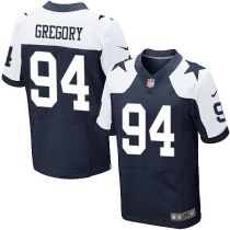 Nike Dallas Cowboys #94 Randy Gregory Navy Blue Thanksgiving Throwback Men's Stitched NFL Elite Jers