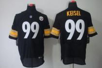 Nike Pittsburgh Steelers #99 Brett Keisel Black Team Color Men's Stitched NFL Elite Jersey
