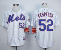New York Mets -52 Yoenis Cespedes White Home Cool Base Stitched MLB Jersey