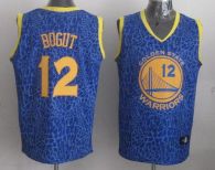 Golden State Warriors -12 Andrew Bogut Blue Crazy Light Stitched NBA Jersey