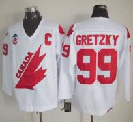 Olympic 1991 CA 99 Wayne Gretzky White CCM Throwback Stitched NHL Jersey
