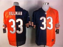 Nike Bears -33 Charles Tillman Navy Blue Orange Stitched NFL Elite Split Jersey