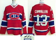 Autographed Montreal Canadiens -13 Michael Cammalleri Stitched Red New CH NHL Jersey