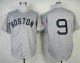 Mitchell And Ness 1939 Boston Red Sox #9 Ted Williams Grey Throwback Stitched MLB Jersey
