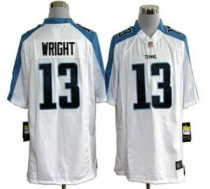 Nike Titans -13 Kendall Wright White Stitched NFL Game Jersey