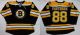 Boston Bruins -88 David Pastrnak Black Home Stitched NHL Jersey