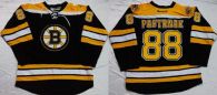 Boston Bruins -88 David Pastrnak Black Home Stitched NHL Jersey