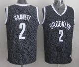Brooklyn Nets -2 Kevin Garnett Black Crazy Light Stitched NBA Jersey