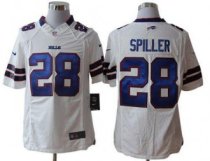 Nike Bills -28 CJ Spiller White Stitched NFL Game Jersey