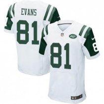2014 NFL Draft New York Jets -81 Shaq Evans White NFL Elite Jersey