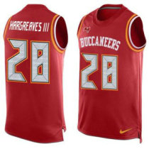 Nike Buccaneers -28 Vernon Hargreaves III Red Team Color Stitched NFL Limited Tank Top Jersey
