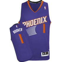 Phoenix Suns -1 Devin Booker Swingman Purple Road NBA Jersey