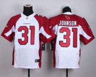 Nike Cardinals -31 David Johnson White Men's Stitched NFL Elite Jersey