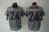 Nike Houston Texans -24 Johnathan Joseph Grey Shadow With 10th Patch Mens Stitched NFL Elite Jersey