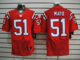 Nike Patriots -51 Jerod Mayo Red Alternate Stitched NFL Elite Jersey