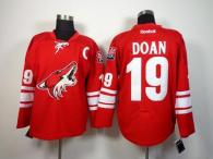 Arizona Coyotes -19 Shane Doan Red Home Stitched NHL Jersey