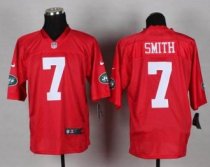 Nike New York Jets -7 Geno Smith Red NFL Elite QB Practice Jersey