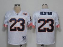 Mitchell and Ness Bears -23 Devin Hester White Big No Stitched NFL Jersey
