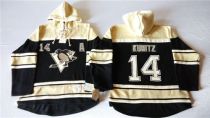 Pittsburgh Penguins -14 Chris Kunitz Black Sawyer Hooded Sweatshirt Stitched NHL Jersey