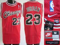 Chicago Bulls -23 Michael Jordan Stitched Red Crabbed Typeface NBA Jersey